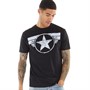 Marvel Mens Cap Logo T-Shirt Black
