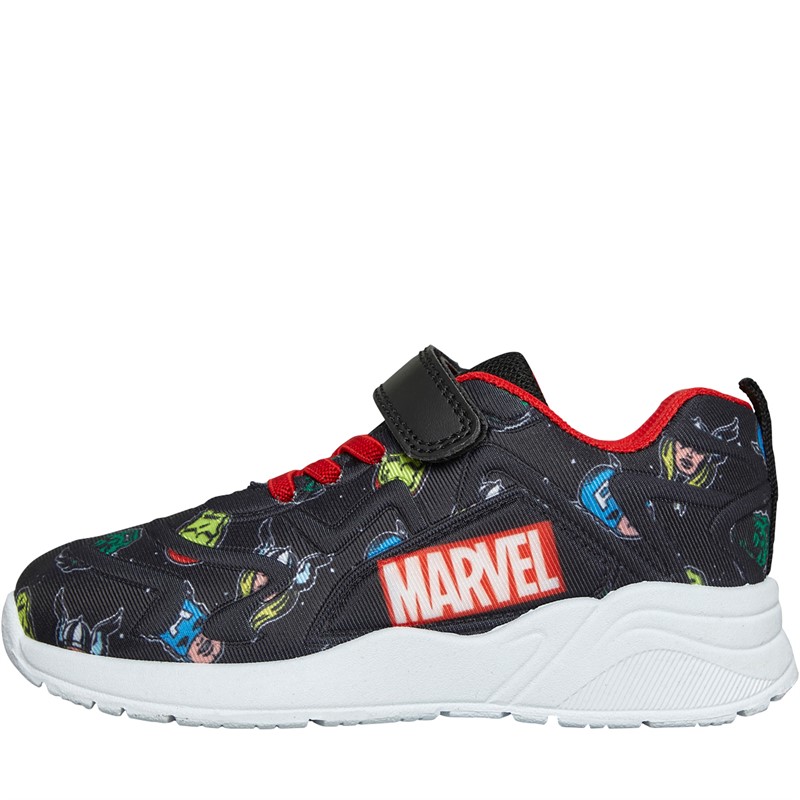 Marvel Boys Assane Emboss Trainers Multi