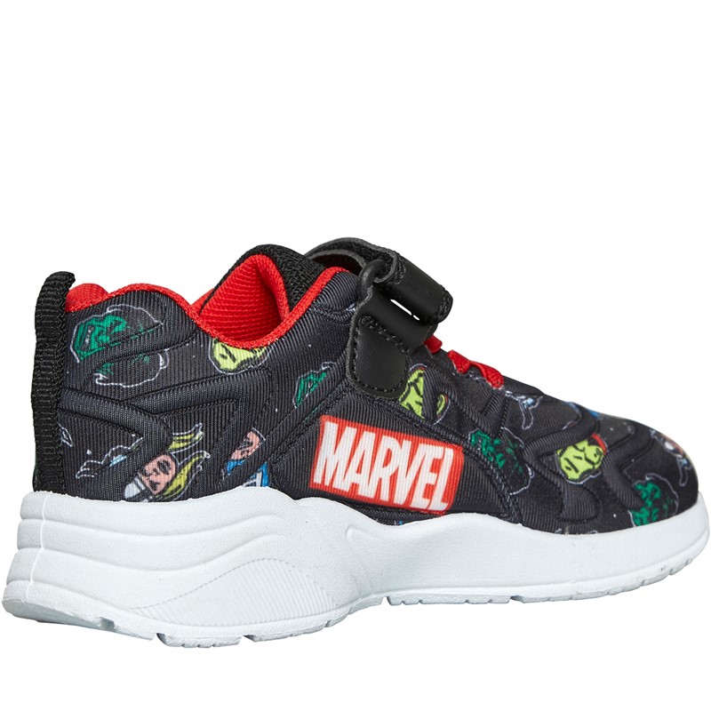 Marvel Boys Assane Emboss Trainers Multi