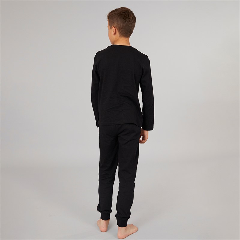 Marvel Boys Pyjama Set Black