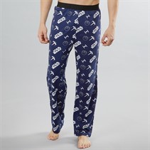 Marvel Mens Star Wars Ships Logo Lounge Pants Navy