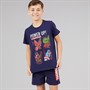 Marvel Boys T-Shirt And Shorts Co-Ord Set Navy