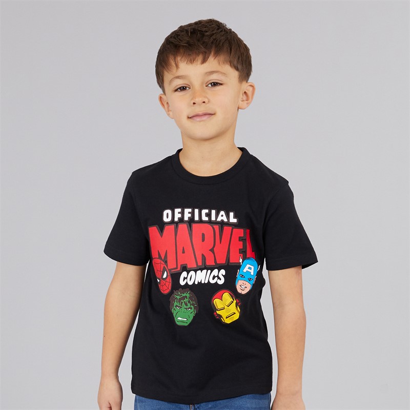 Marvel Boys Five Pack T-Shirts Multi
