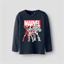 Marvel Boys Vodis Long Sleeve T-Shirt Navy Blazer