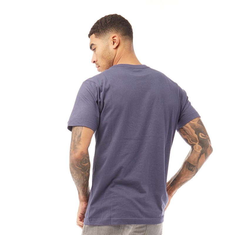 Marvel Mens Avenger Stencil T-Shirt Indigo