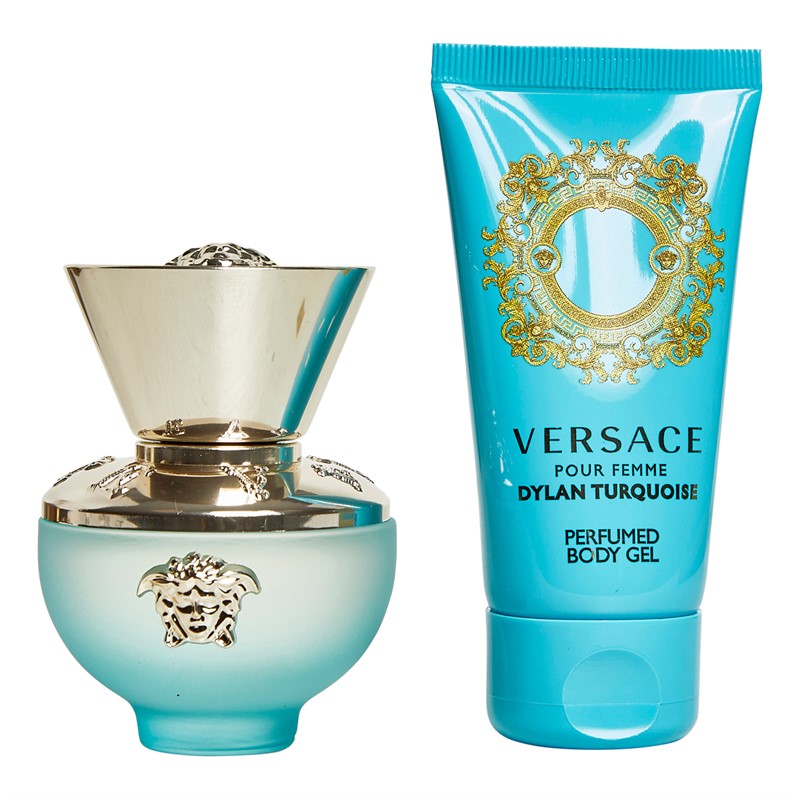 Versace 1969 Womens Dylan Turquoise Two Piece Gift Set Multi