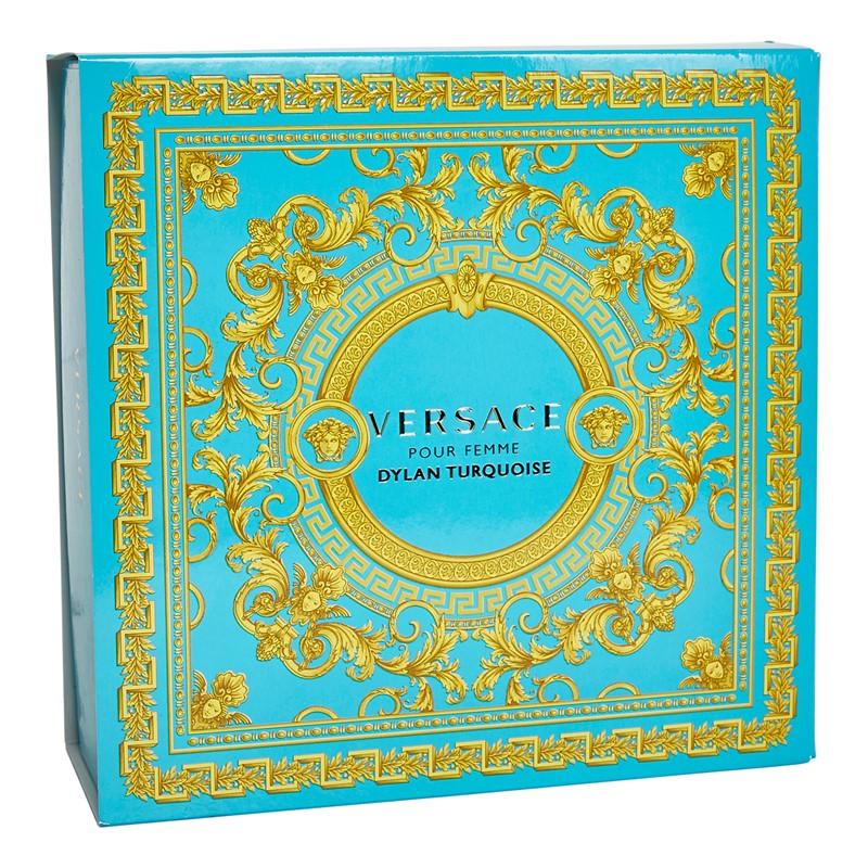 Versace 1969 Womens Dylan Turquoise Two Piece Gift Set Multi