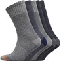 WEATHERPROOF Chaussettes de Randonnée Homme Gris Chiné