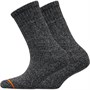 Weatherproof Womens Two Pack Thermal Crew Socks Twist Black