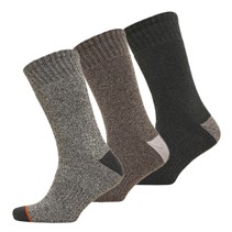 WEATHERPROOF Mens Three Pack Thermal Crew Socks Medium Grey