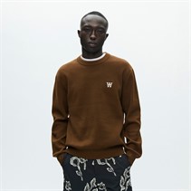 Wood Wood Herre Curt Rund hals Sweater Desert Palm