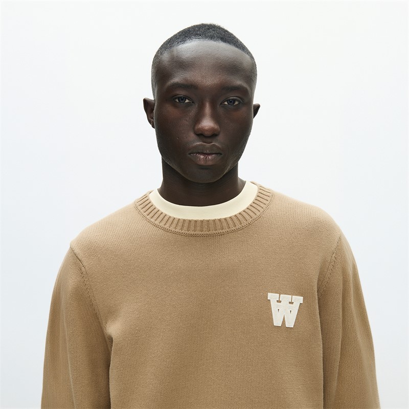 Wood Wood Herre Tay Strikket Sweater Ermine