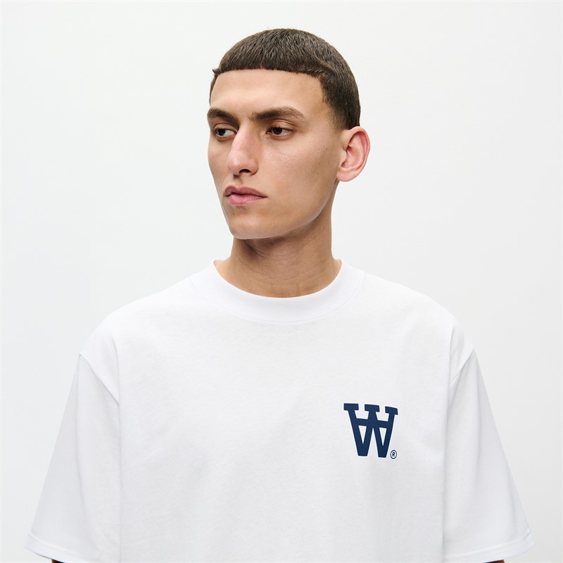 Wood Wood Herre Liam T-shirt Bright White Np
