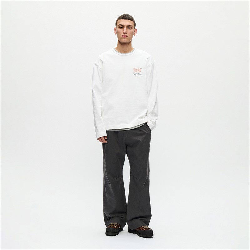 Wood Wood Herre Ryan Sweatshirt Bright White