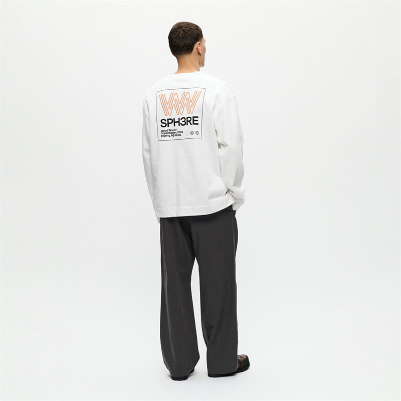 Wood Wood Herre Ryan Sweatshirt Bright White
