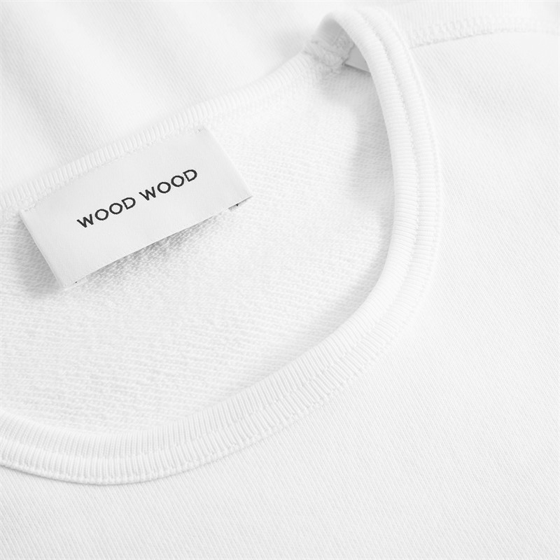 Wood Wood Herre Ryan Sweatshirt Bright White