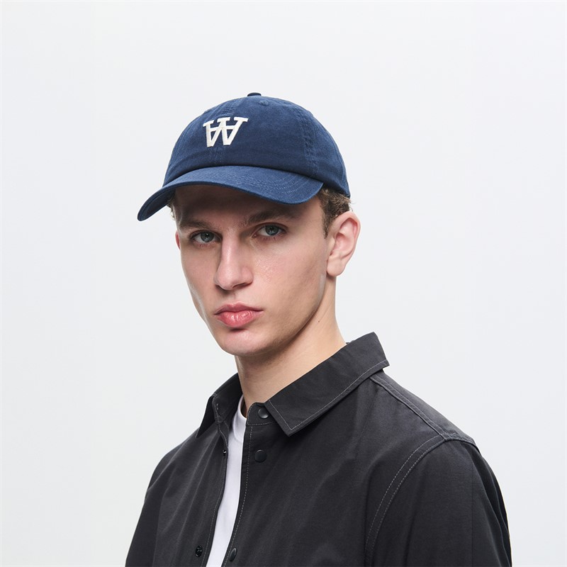 Wood Wood Herre Eli broderet kasket Navy