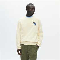 Wood Wood Herre Noel Bryst Print Sweatshirt Turtledove