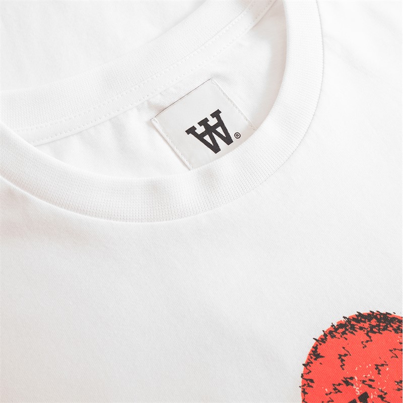 Wood Wood Herre Ace Eyes T-shirt Hvid