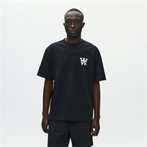 Wood Wood Herre Liam T-shirt Black With White