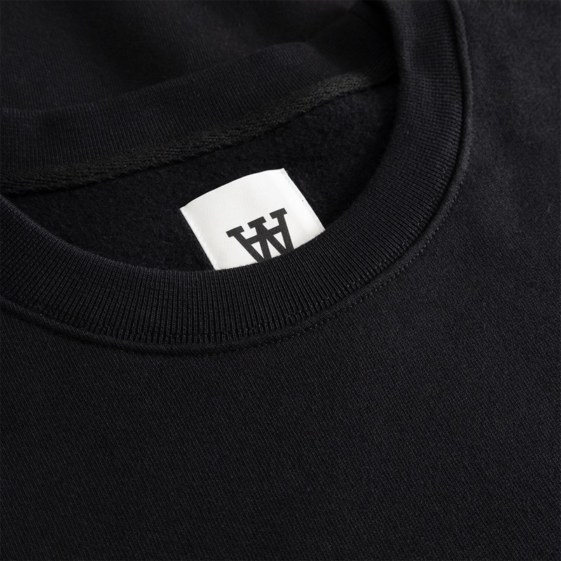 Wood Wood Herre James Sweatshirt Sort