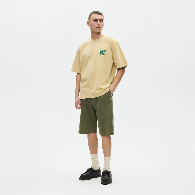 Wood Wood Herren Liam T Shirt Pale Olive Green
