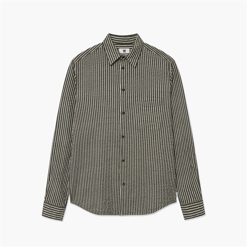 Wood Wood Herren Adrian Hemd Delicioso Stripe