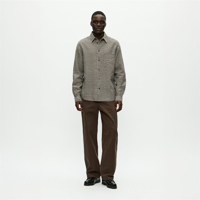 Wood Wood Herren Adrian Hemd Delicioso Stripe