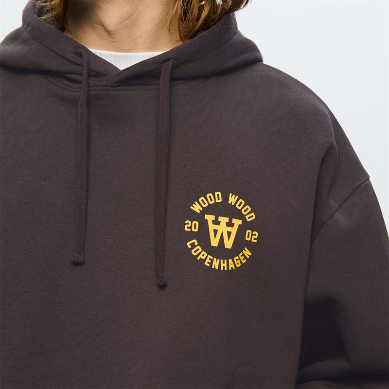 Wood Wood Herren Cass Hoodie Licorice