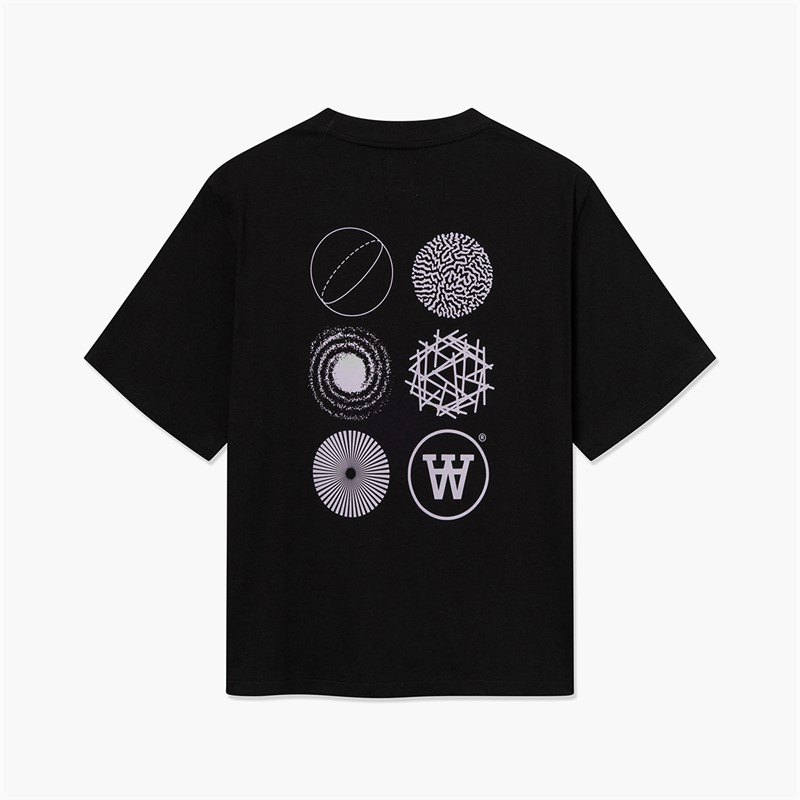 Wood Wood Herren Liam T Shirt Schwarz