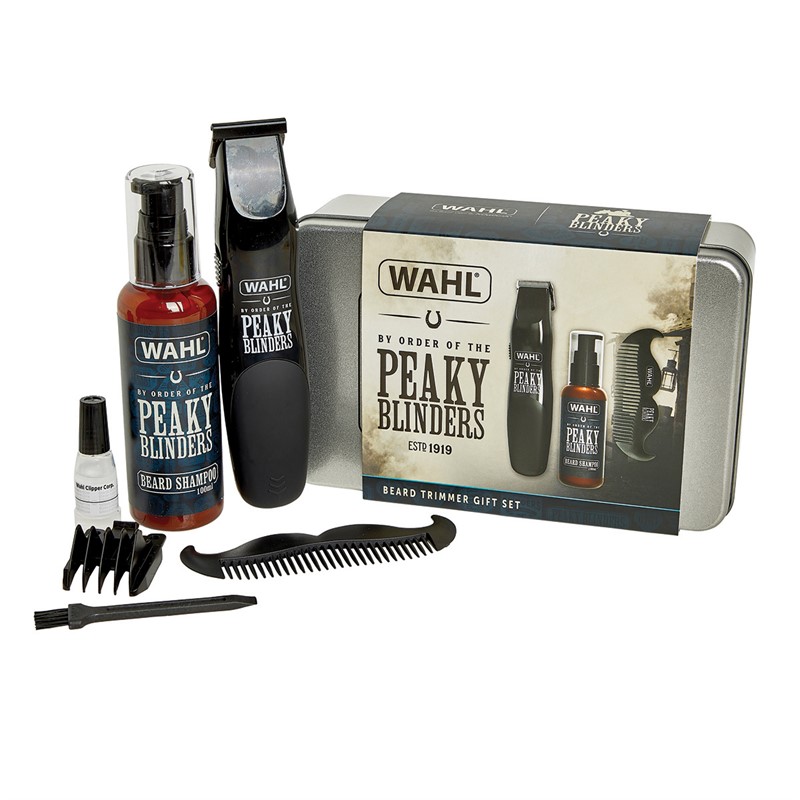 WAHL Mens Peaky Blinders Eight Pieces Beard Trimmer Set Multi