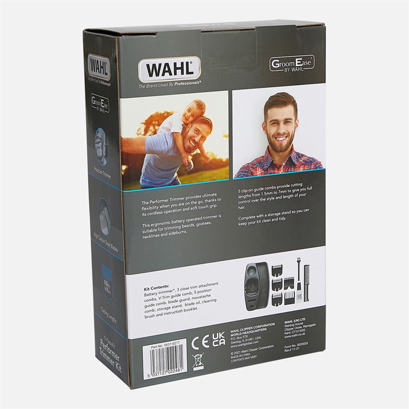 WAHL Mens GroomEase Trimmer Kit Eleven Piece Set Multi