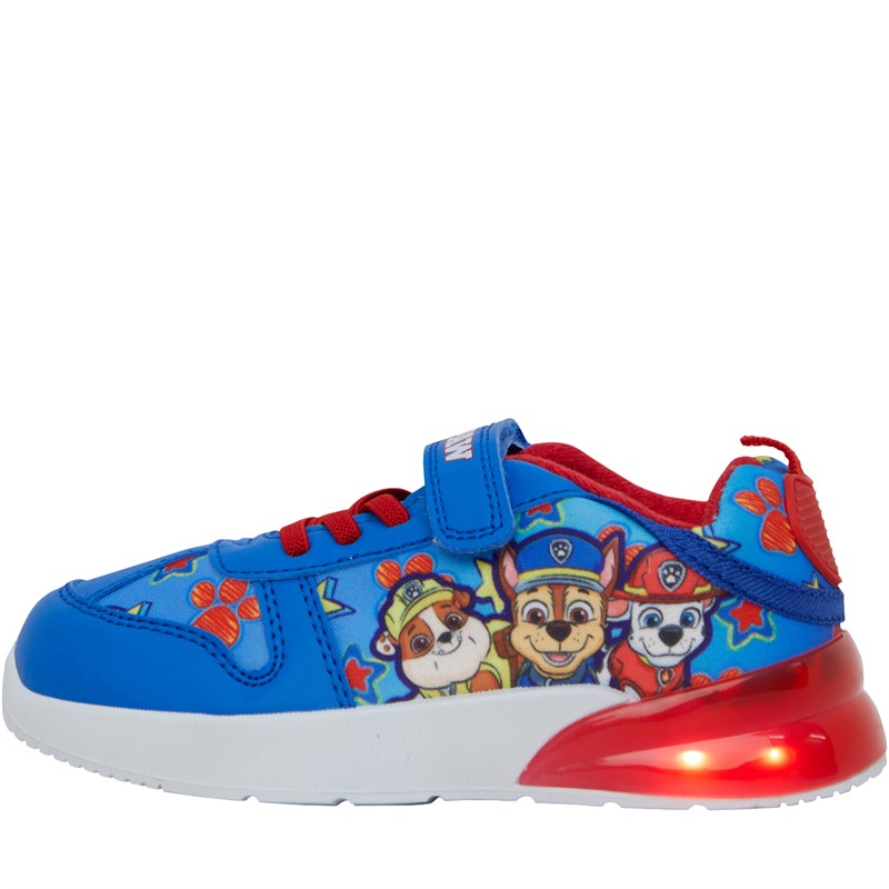 Red and blue store light up shoes