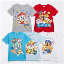 PAW Patrol Kids Five Pack T-Shirts Multi