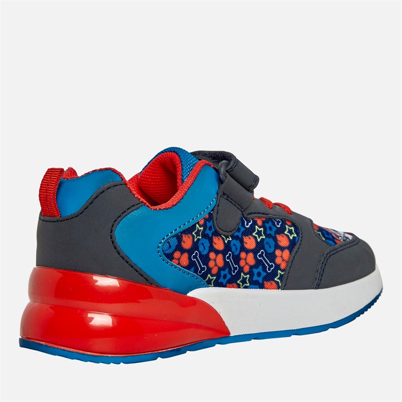 PAW Patrol Kids Star Light Up Trainers Navy/Red