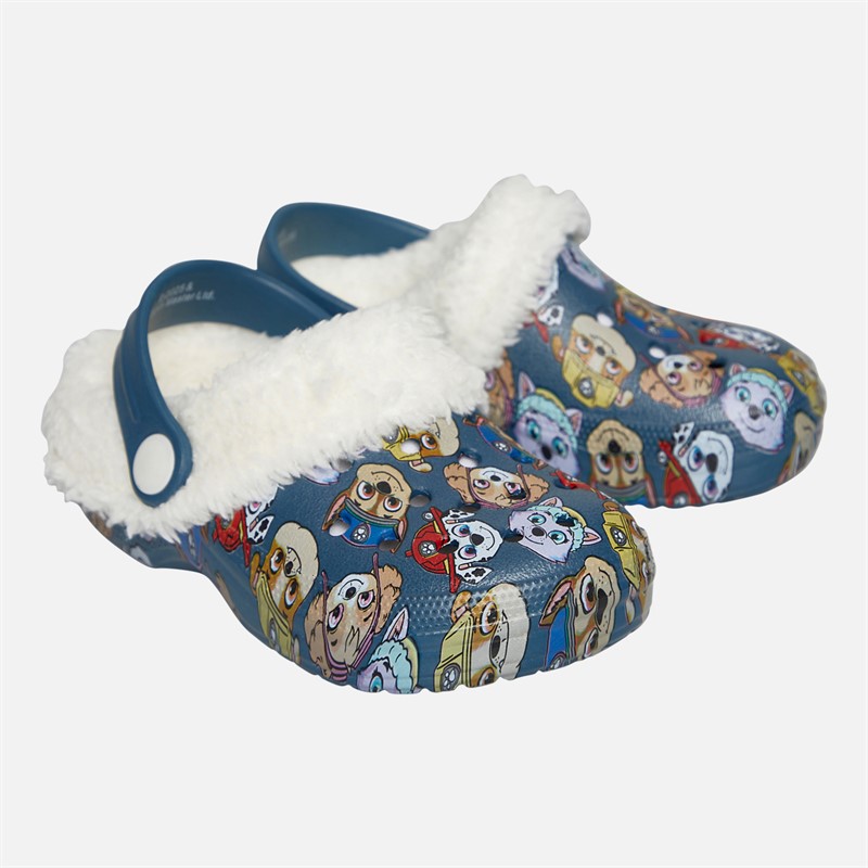 PAW Patrol Infant Boys Wes Fur Lined Clogs Navy/Multi