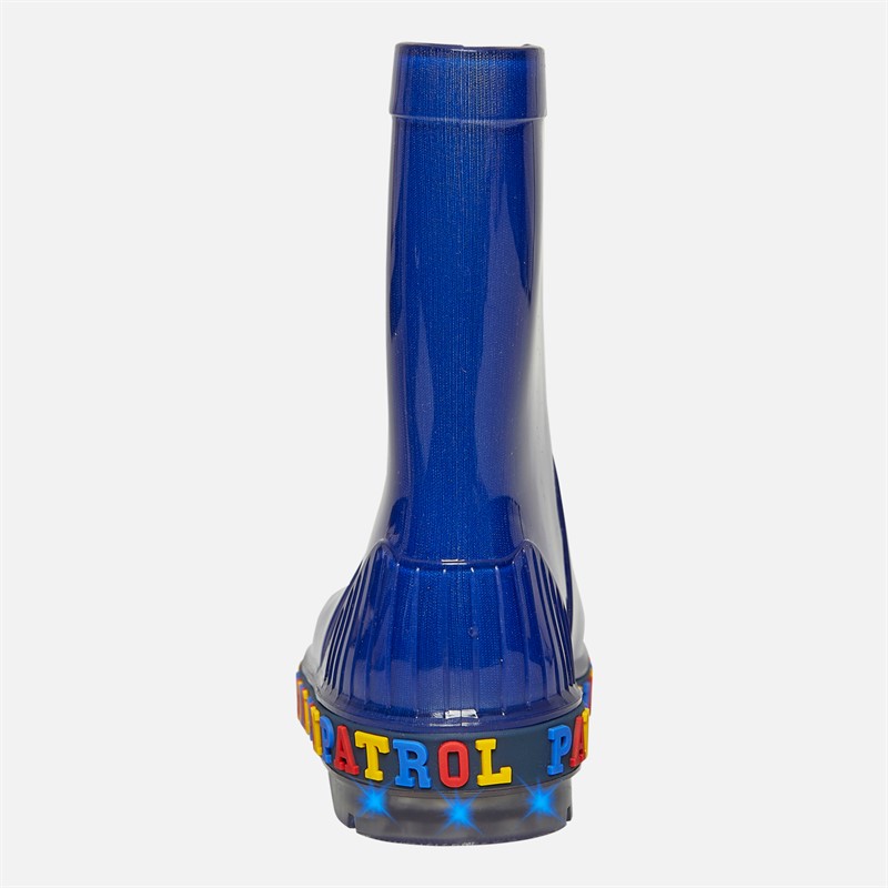PAW Patrol Boys Oli PVC Light Up Wellies Blue