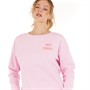 Weekend Vibes Womens Candy Sweatshirt Pink Lavender