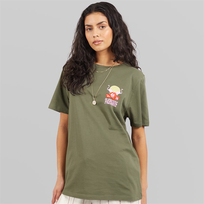 Weekend Vibes Womens Manus T-Shirt Thyme Green