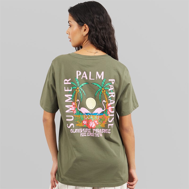 Weekend Vibes Womens Manus T-Shirt Thyme Green