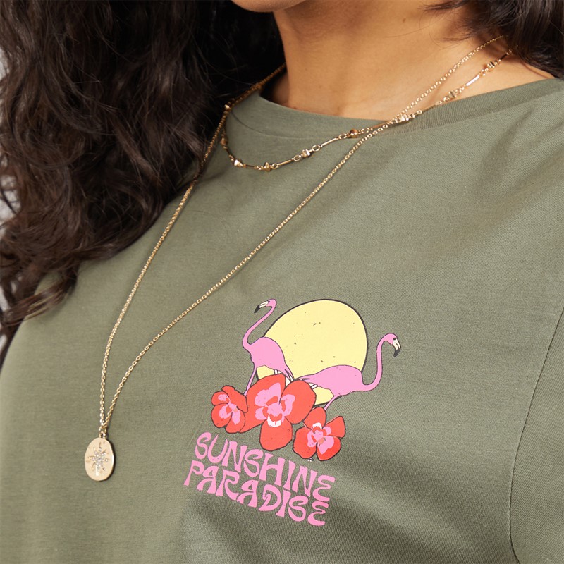 Weekend Vibes Womens Manus T-Shirt Thyme Green