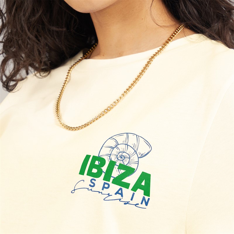 Weekend Vibes Womens Ibiza T-Shirt Sugar Swizzle