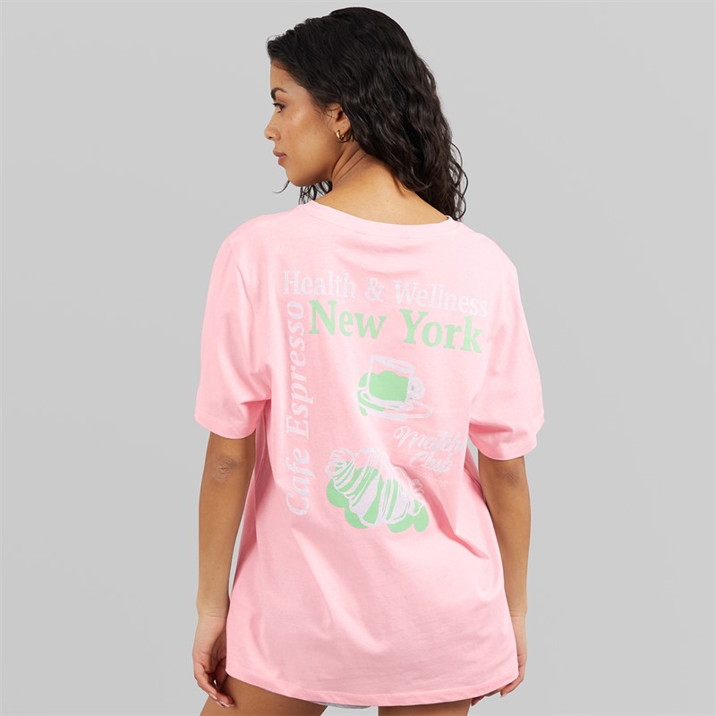 Weekend Vibes Womens Matcha T-Shirt Pink-A-Boo