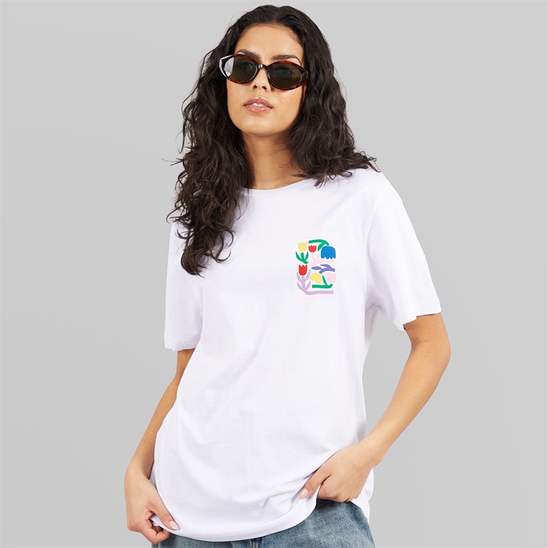 Weekend Vibes Womens Bloomer T-Shirt Optic White
