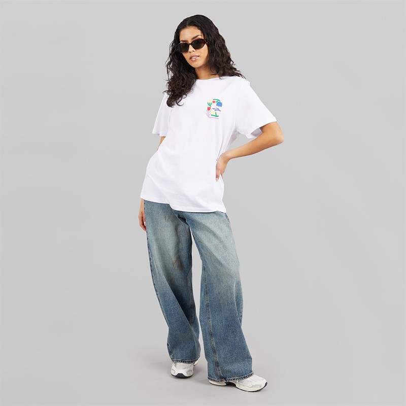 Weekend Vibes Womens Bloomer T-Shirt Optic White