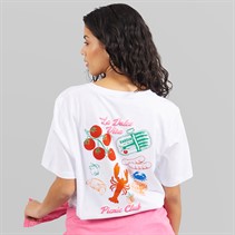 Weekend Vibes Womens Waffles T-Shirt Optic White
