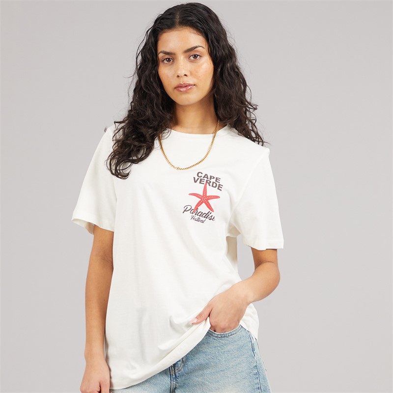 Weekend Vibes Womens Stared T-Shirt Sugar Swizzle