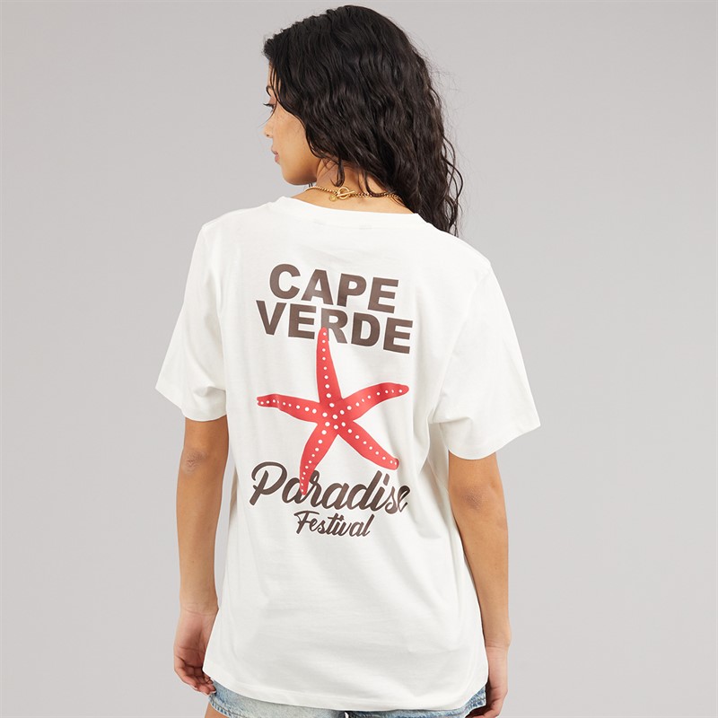 Weekend Vibes Womens Stared T-Shirt Sugar Swizzle