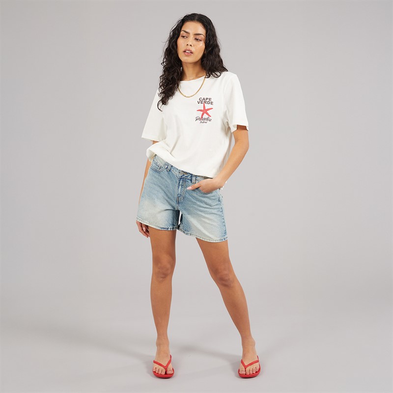 Weekend Vibes Womens Stared T-Shirt Sugar Swizzle