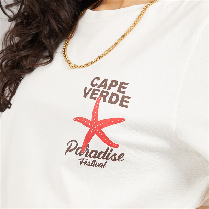 Weekend Vibes Womens Stared T-Shirt Sugar Swizzle